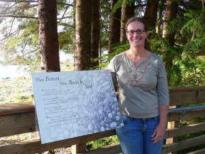 Emily Wall, poet,  This Forest, This Beach, You, installation, 2013